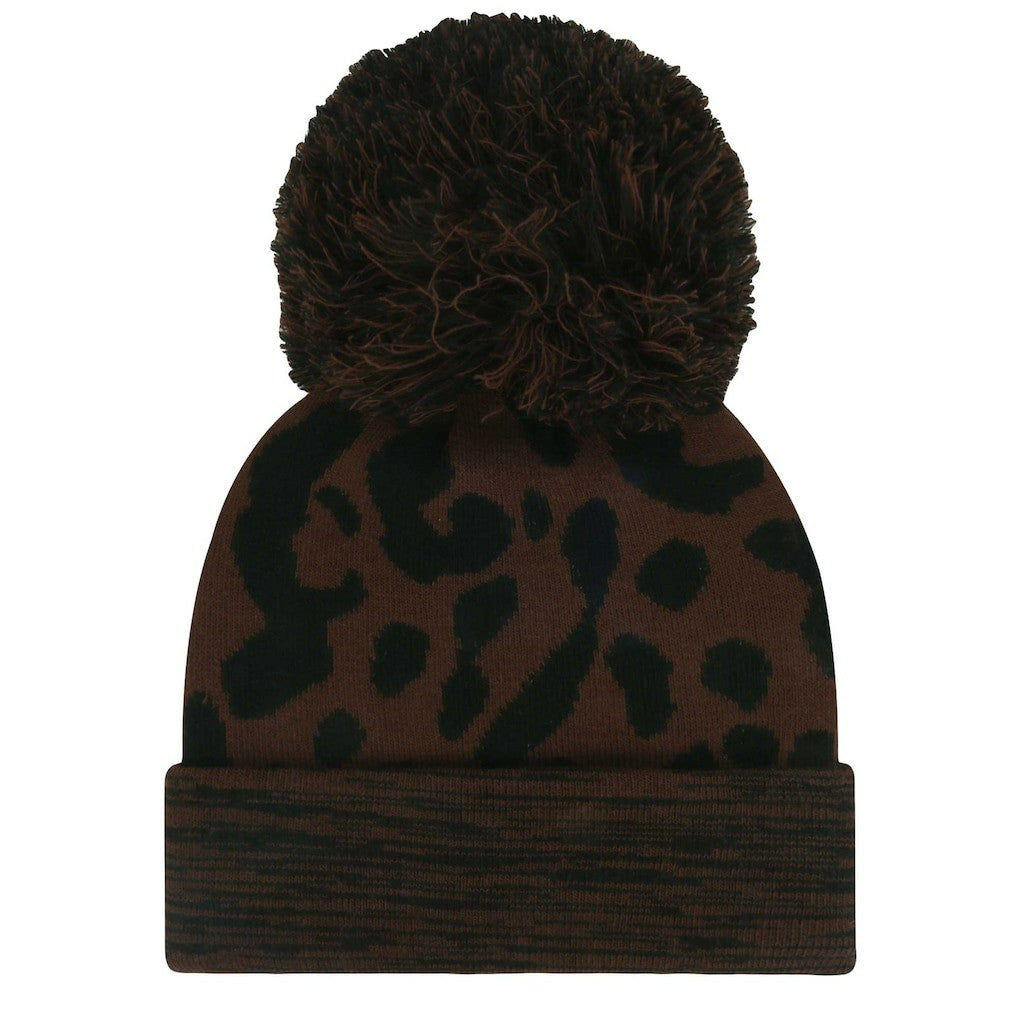 New York Giants '47 Women's Cacao Cuffed Knit Hat with Pom Brown - 47 brand