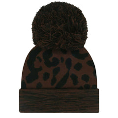 New York Giants '47 Women's Cacao Cuffed Knit Hat with Pom Brown - 47 brand