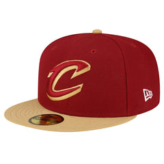 New Era - Cleveland Cavaliers 2-Tone 59FIFTY Fitted Hat - Wine/Gold