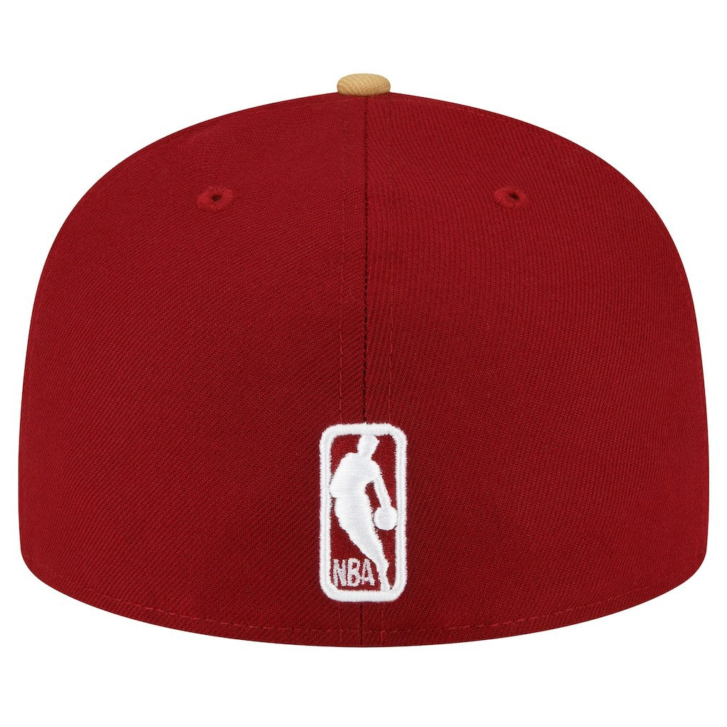 New Era - Cleveland Cavaliers 2-Tone 59FIFTY Fitted Hat - Wine/Gold