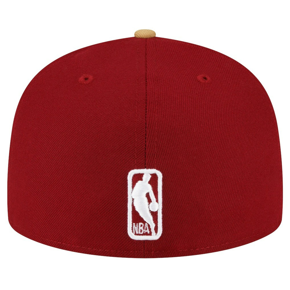 New Era - Cleveland Cavaliers 2-Tone 59FIFTY Fitted Hat - Wine/Gold