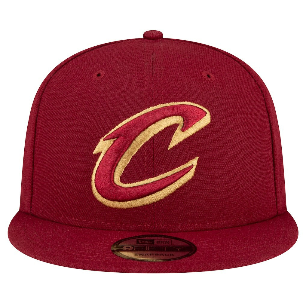 New Era - Cleveland Cavaliers Team Color 9FIFTY Snapback Hat - Wine