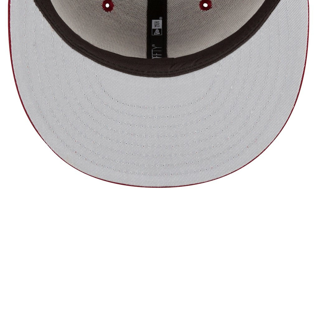 New Era - Cleveland Cavaliers Team Color 9FIFTY Snapback Hat - Wine