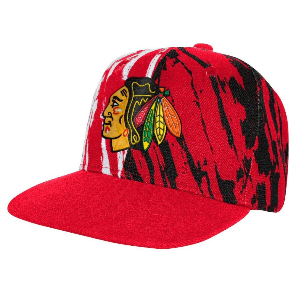 Chicago Blackhawks Youth Propel Flat Brim Snapback Hat Red