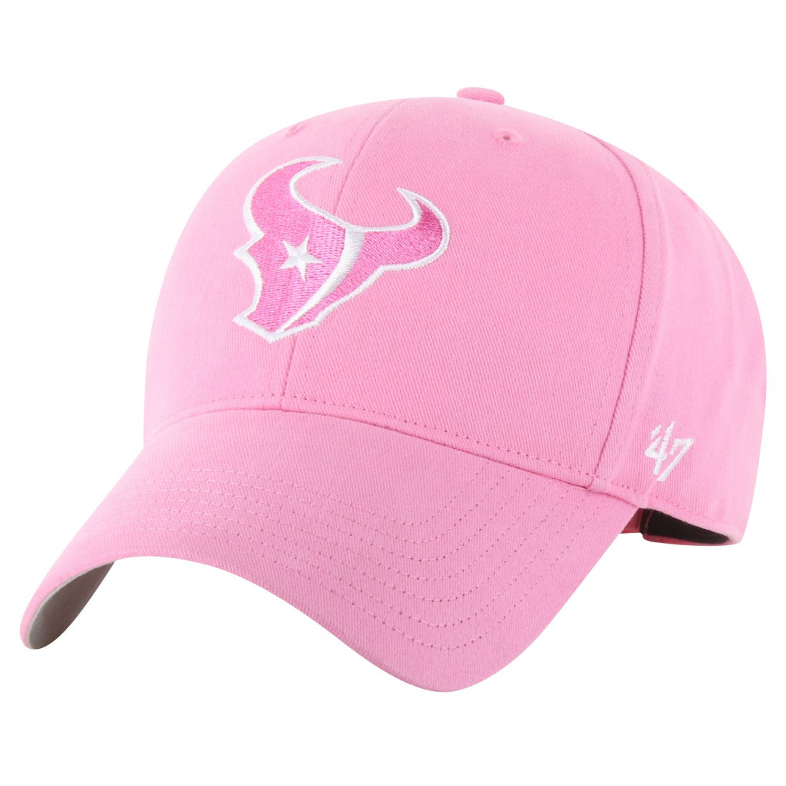Houston Texans '47 Girls Youth Rose MVP Adjustable Hat Pink - 47 brand