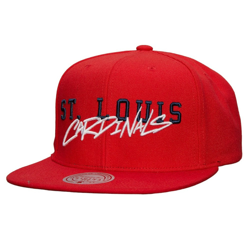 St. Louis Cardinals Mitchell & Ness Team Tagged Snapback Hat for sale