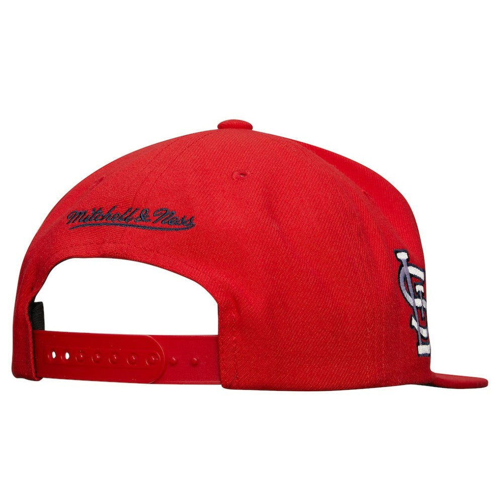 St. Louis Cardinals Mitchell & Ness Team Tagged Snapback Hat for sale
