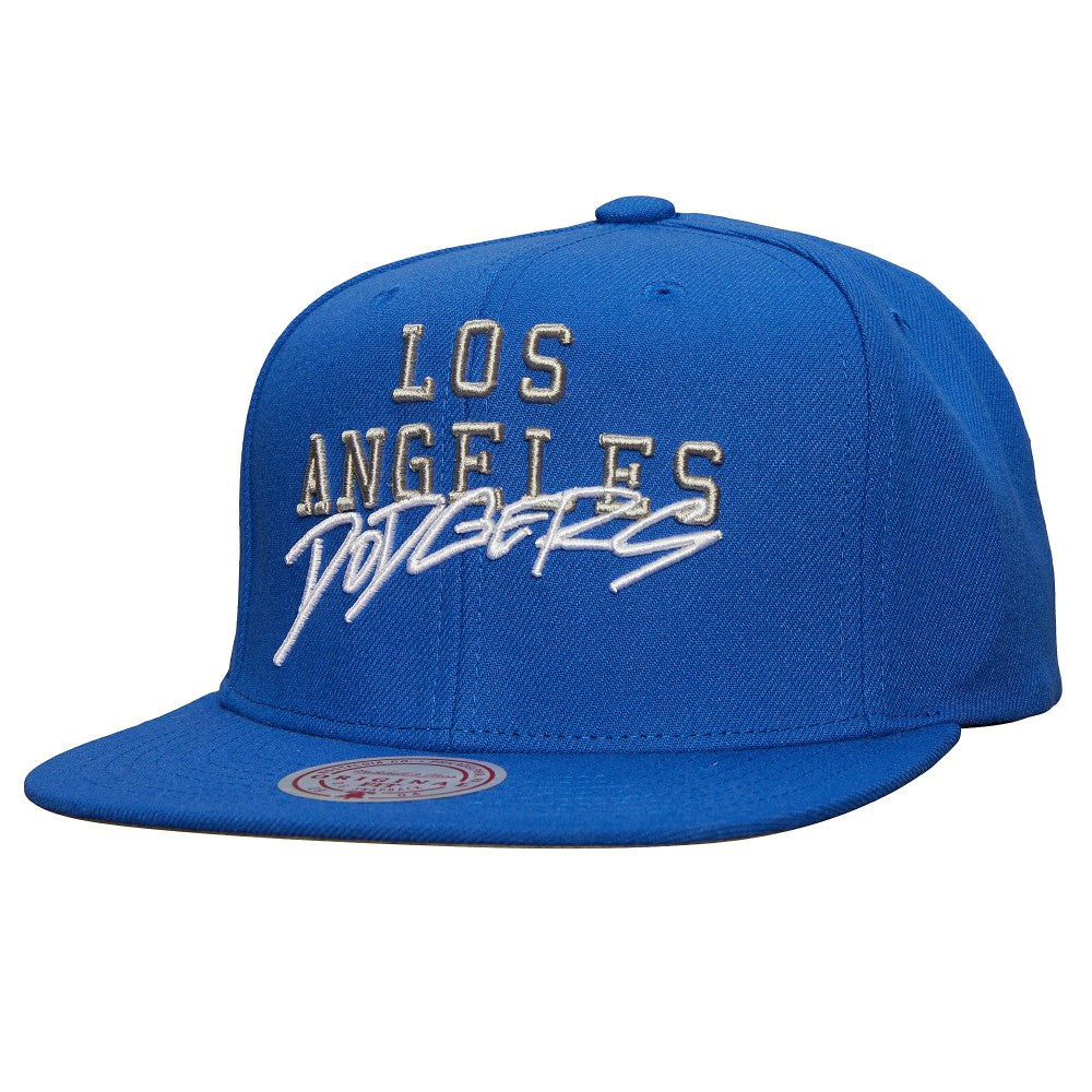 Los Angeles Dodgers Mitchell & Ness Team Tagged Snapback Hat Clearance
