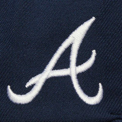 Atlanta Braves Mitchell & Ness Team Tagged Snapback Hat Lifestyle