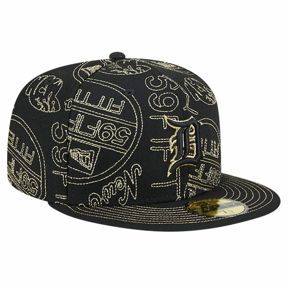 Detroit Tigers New Era 59FIFTY Day Allover Fitted Hat Sale