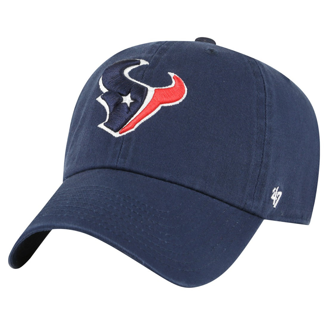 Houston Texans '47 Clean Up Primary Adjustable Hat Navy - 47 brand