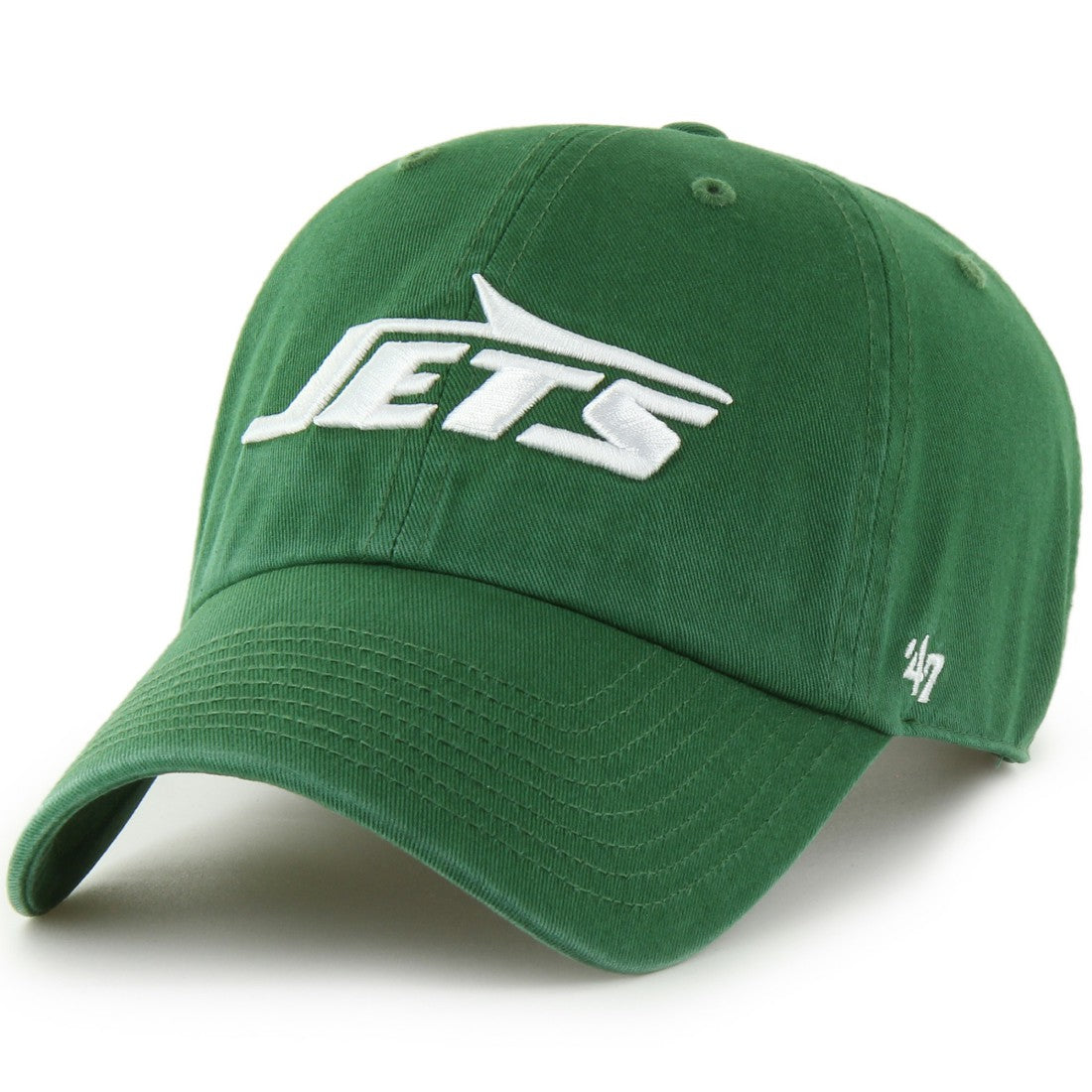 New York Jets '47 Clean Up Primary Adjustable Hat Green - 47 brand