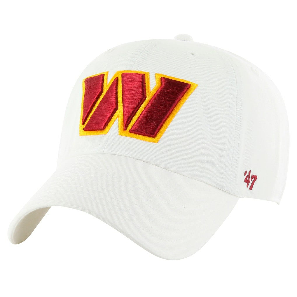 Washington Commanders '47 Clean Up Adjustable Hat White - 47 brand