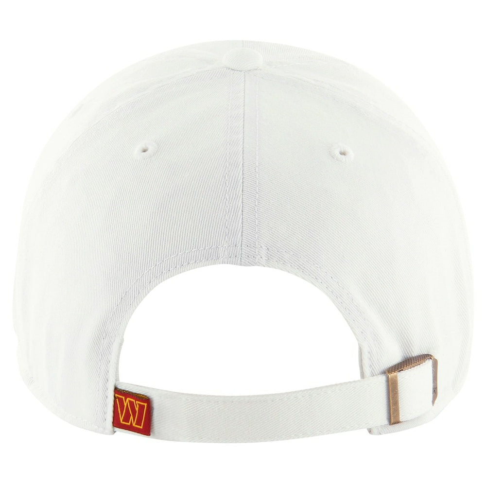 Washington Commanders '47 Clean Up Adjustable Hat White - 47 brand