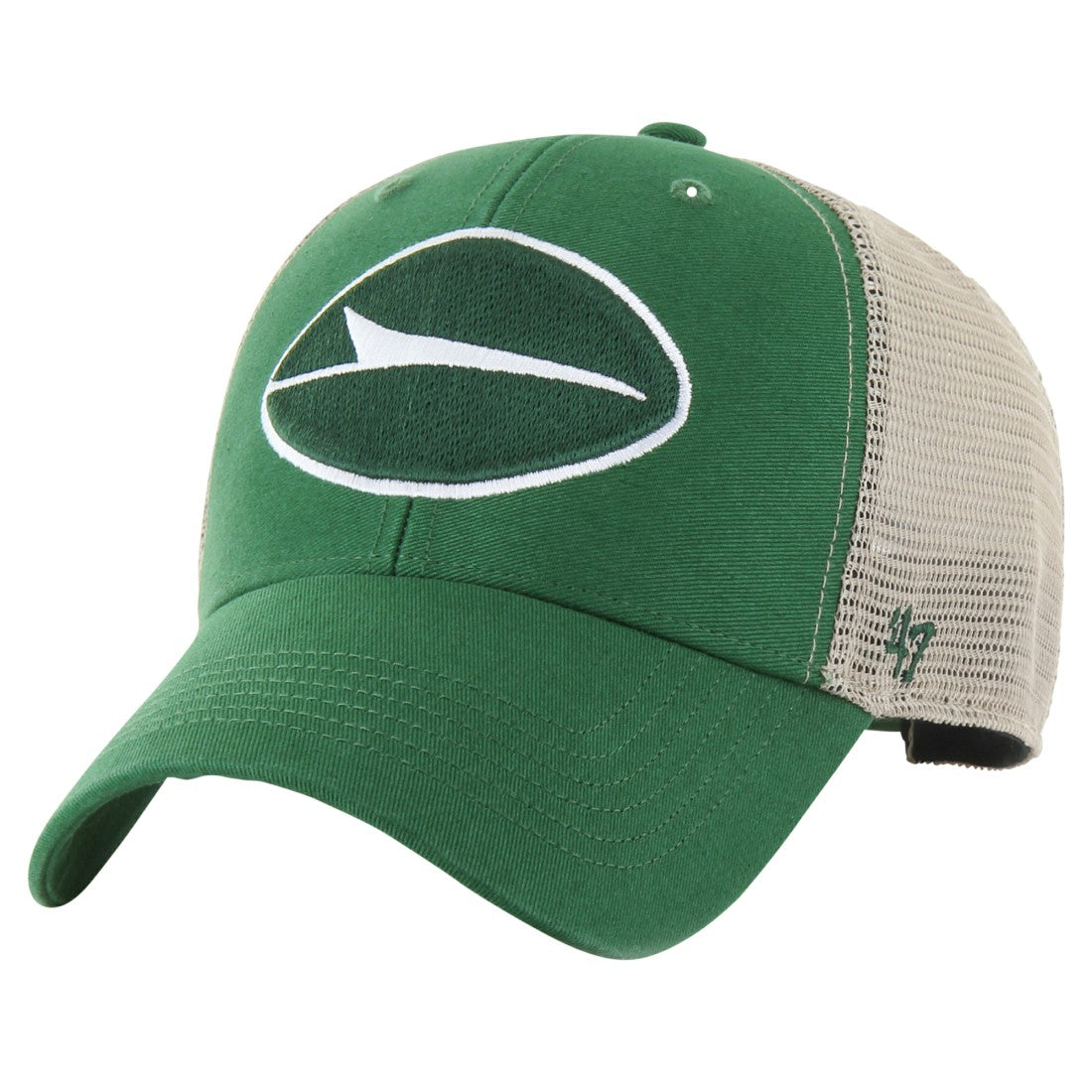 New York Jets '47 Flagship MVP Trucker Adjustable Hat Kelly Green/Natural - 47 brand