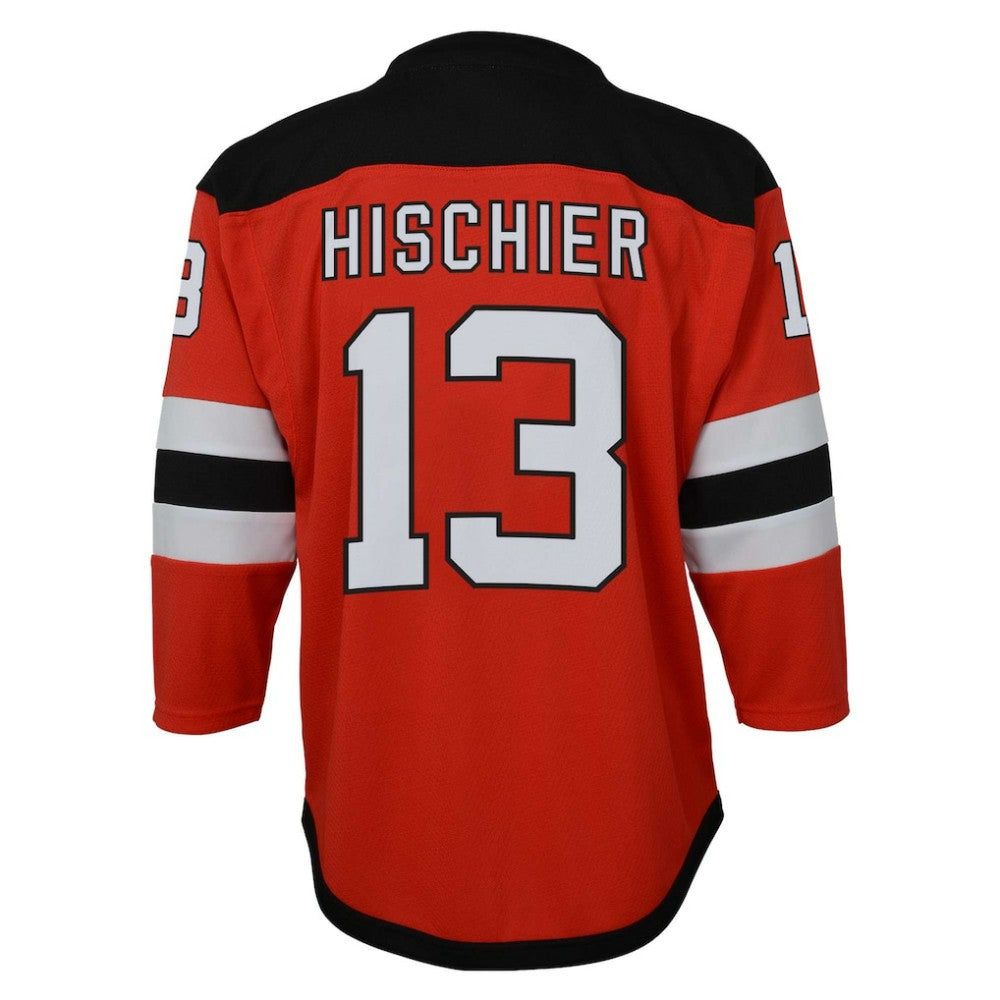 Nico Hischier New Jersey Devils - Youth Captain Patch Home Replica Player Jersey Red