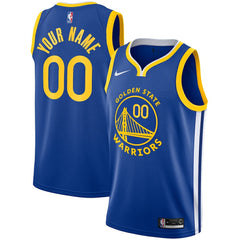 Nike - Golden State Warriors Unisex 2019/20 Custom Swingman Jersey - Royal - Icon Edition