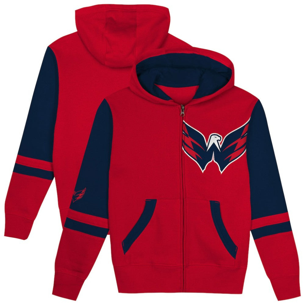 Washington Capitals Preschool Face Off Full-Zip Hoodie Red