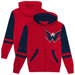 Washington Capitals Preschool Face Off Full-Zip Hoodie Red
