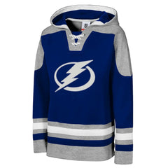 Tampa Bay Lightning - Youth Ageless Must Have Home V-Neck Pullover Hoodie Blue