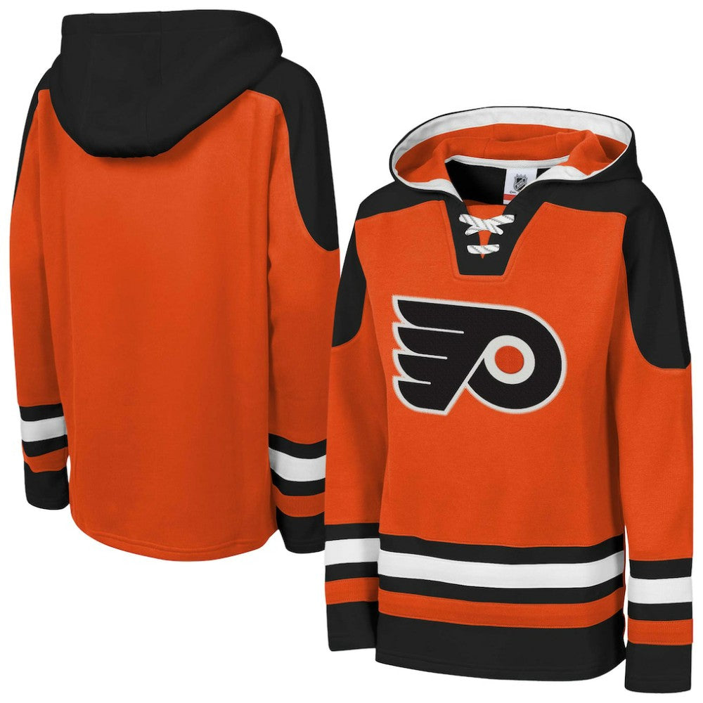 Philadelphia Flyers - Youth Ageless Must Have Home V-Neck Pullover Hoodie Orange