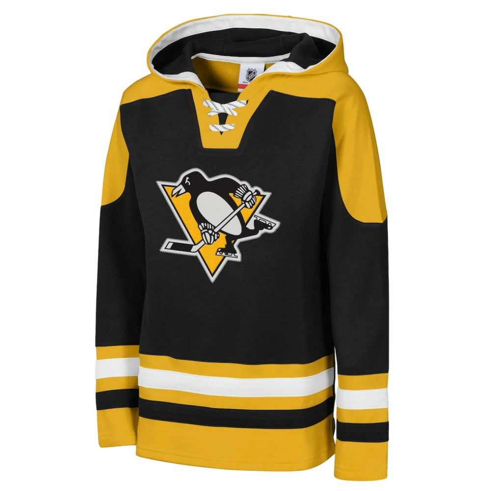 Pittsburgh Penguins Youth Ageless Must Have Home V-Neck Pullover Hoodie Black
