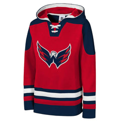 Washington Capitals Youth Ageless Must Have Home V-Neck Pullover Hoodie Red
