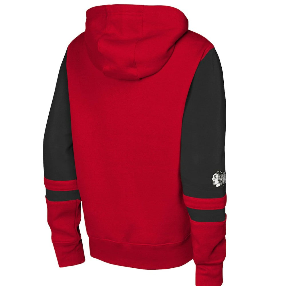 Chicago Blackhawks Youth Face Off Full-Zip Hoodie Red