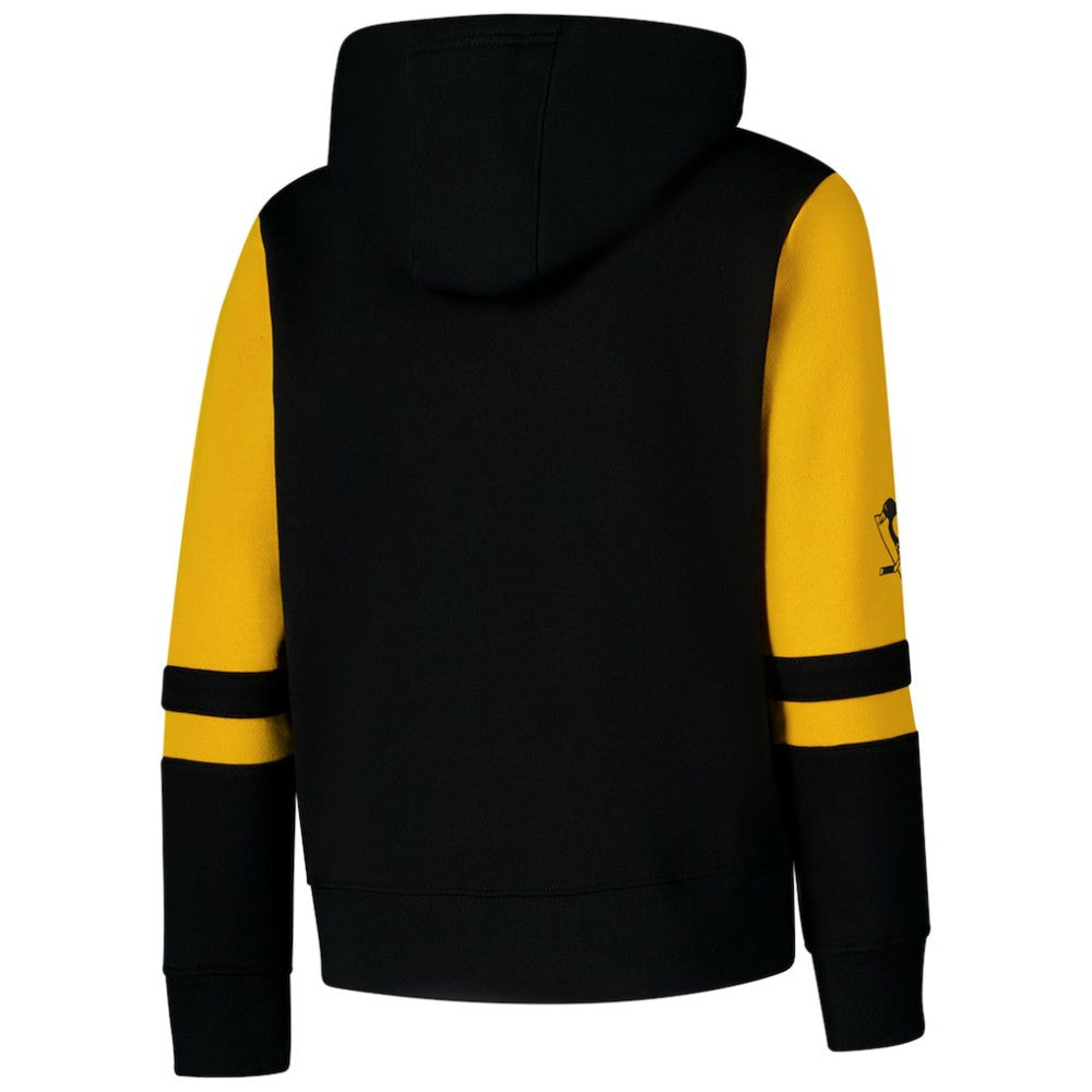 Pittsburgh Penguins Youth Face Off Full-Zip Hoodie Black