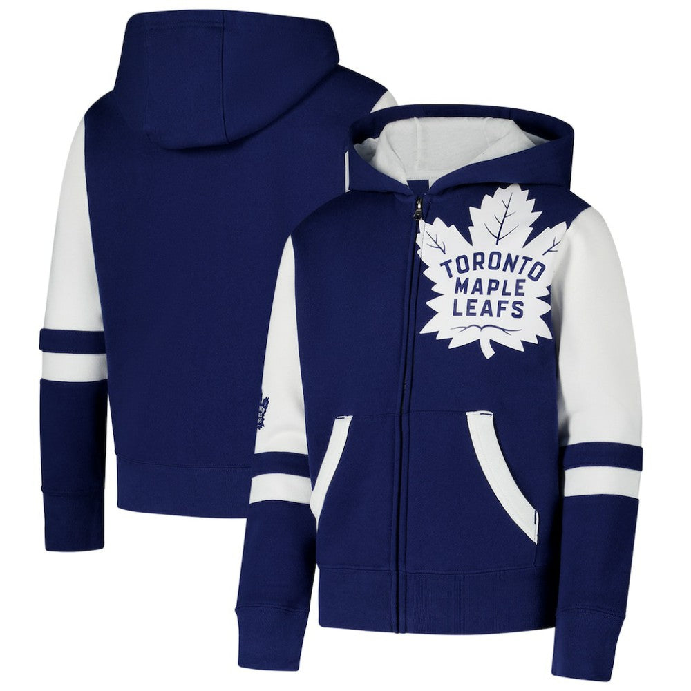 Toronto Maple Leafs - Youth Face Off Full-Zip Hoodie Blue