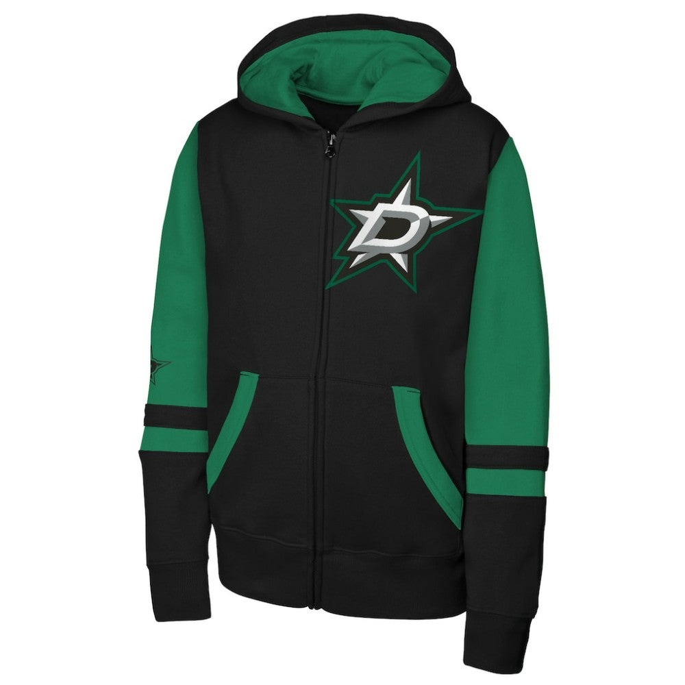 Dallas Stars - Youth Face Off Full-Zip Hoodie Black