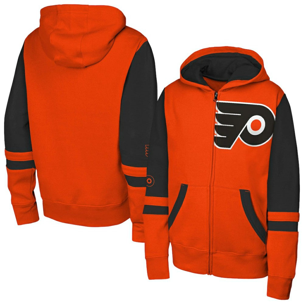 Philadelphia Flyers - Youth Face Off Full-Zip Hoodie Orange