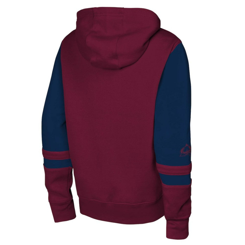 Colorado Avalanche - Youth Face Off Full-Zip Hoodie Burgundy