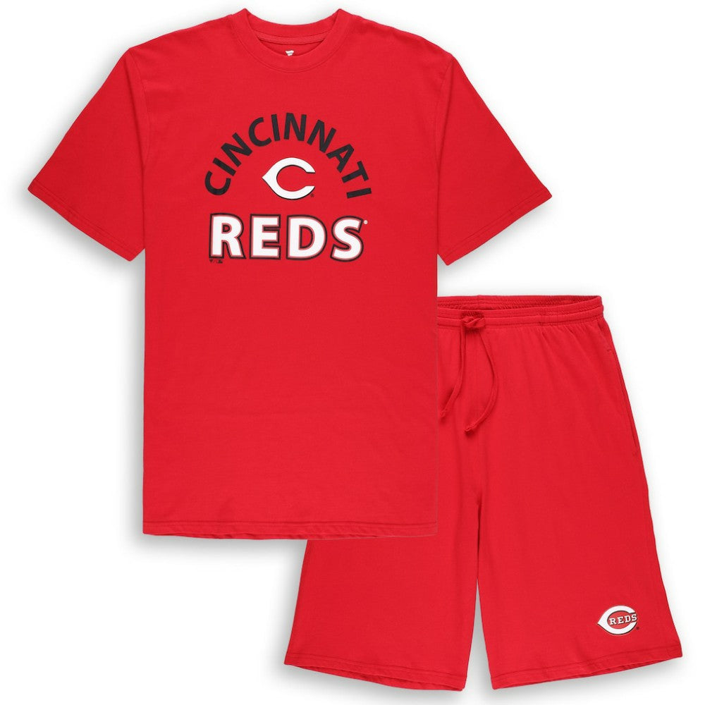 Cincinnati Reds Profile Big & Tall T-Shirt & Shorts Combo Set discount