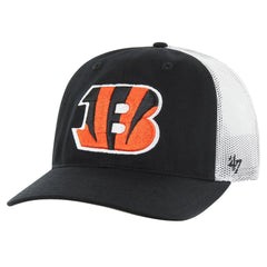 Cincinnati Bengals '47 Youth Trucker Adjustable Hat Black/White - 47 brand