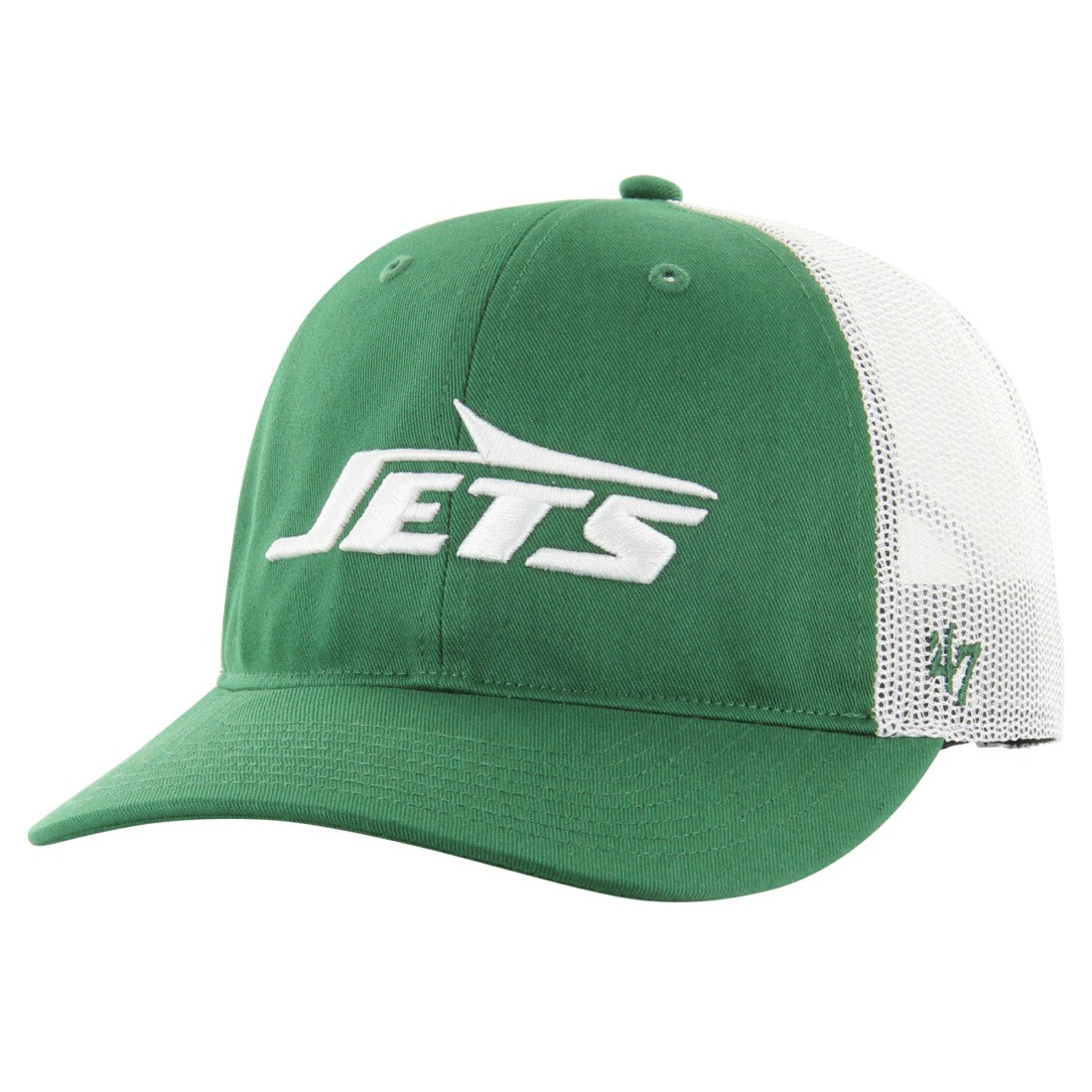 New York Jets '47 Youth Trucker Adjustable Hat Green/White - 47 brand
