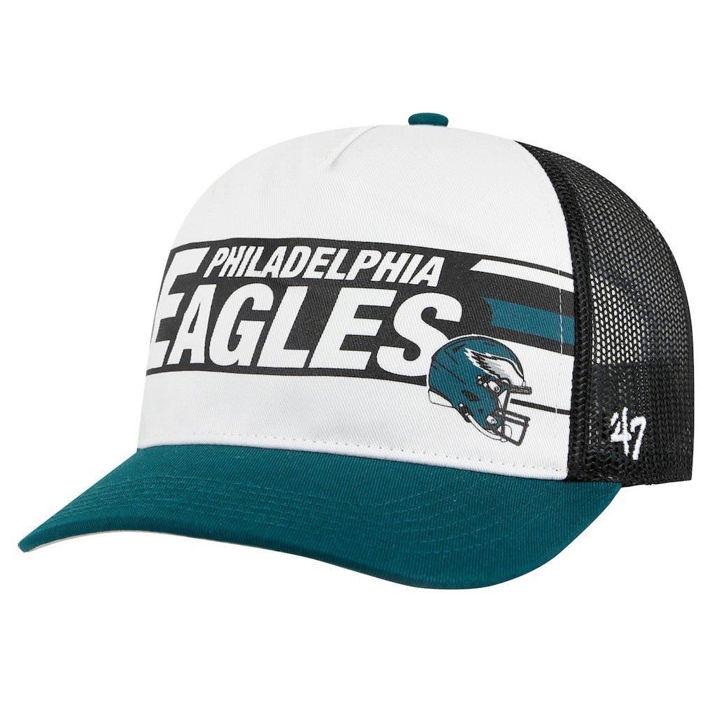 Philadelphia Eagles '47 Youth Trucker Adjustable Hat White/Midnight Green - 47 brand