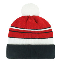 San Francisco 49ers '47 Youth Peewee Cuffed Knit Hat with Pom Scarlet/Black - 47 brand