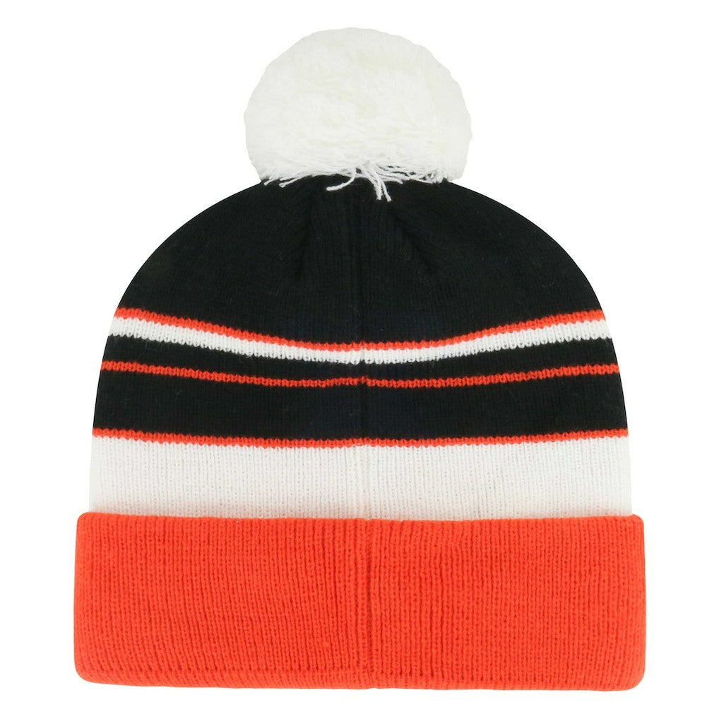 Cincinnati Bengals '47 Youth Peewee Cuffed Knit Hat with Pom Black/Orange - 47 brand
