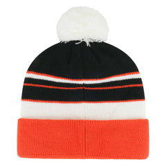 Cincinnati Bengals '47 Youth Peewee Cuffed Knit Hat with Pom Black/Orange - 47 brand