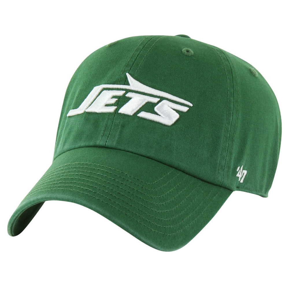 New York Jets '47 Youth Logo Clean Up Adjustable Hat Green - 47 brand