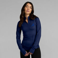 Atlanta Braves Fanatics Women's Elements Raglan Tri-Blend Quarter-Zip Top discount