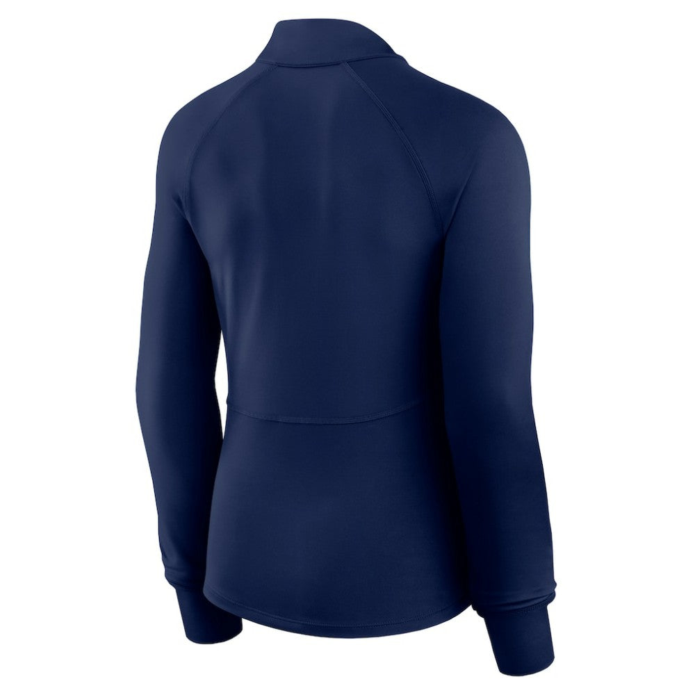 Boston Red Sox Fanatics Women's Elements Raglan Tri-Blend Quarter-Zip Top Online