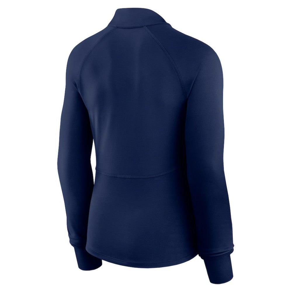 New York Yankees Fanatics Women's Elements Raglan Tri-Blend Quarter-Zip Top for sale