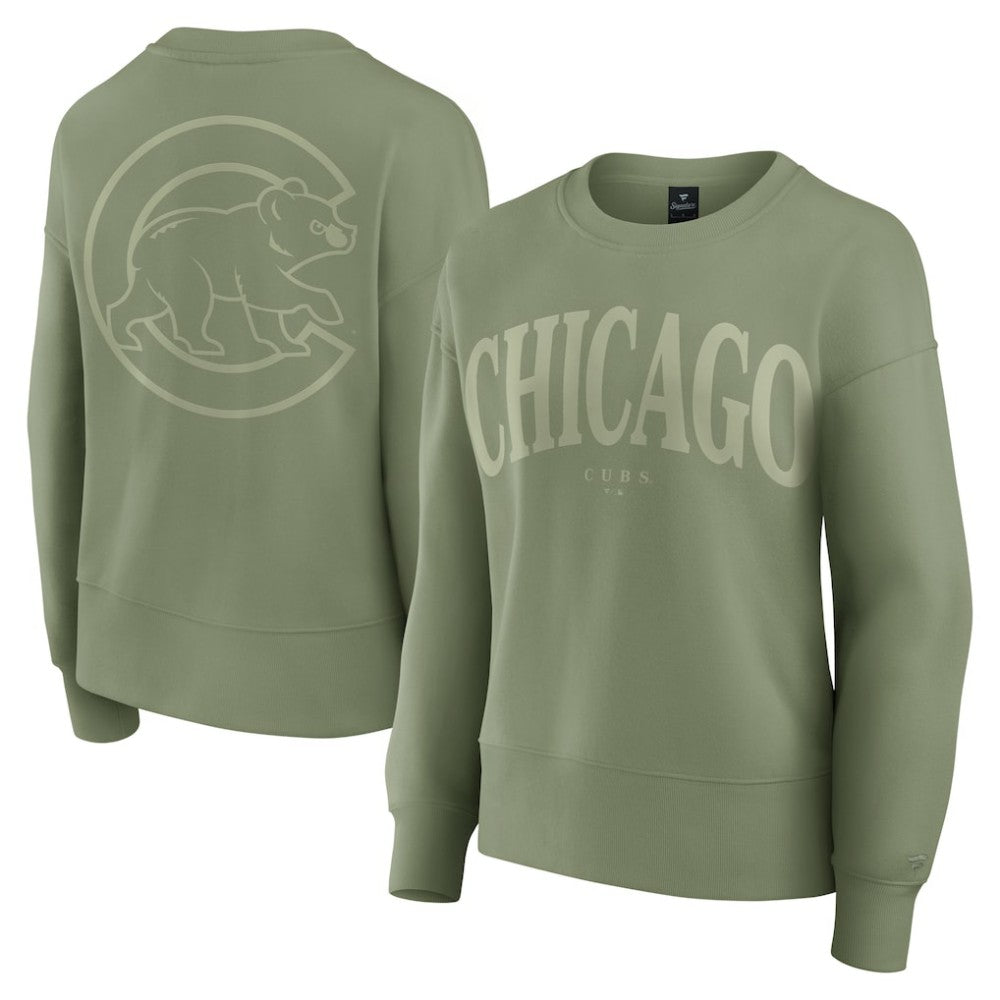 Chicago Cubs Fanatics Women's Elements Flow Pullover Sweatshirt Clearance
