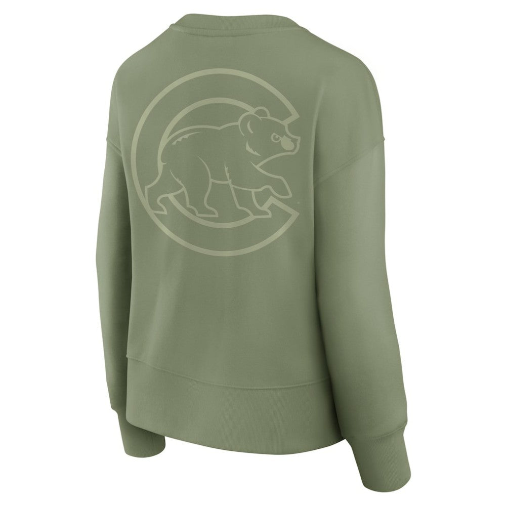Chicago Cubs Fanatics Women's Elements Flow Pullover Sweatshirt Clearance