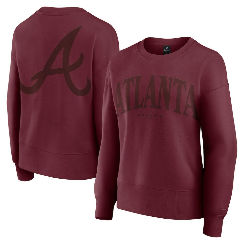 Atlanta Braves Fanatics Women's Elements Flow Pullover Sweatshirt for sale