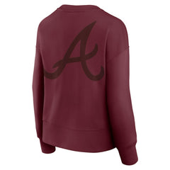 Atlanta Braves Fanatics Women's Elements Flow Pullover Sweatshirt for sale
