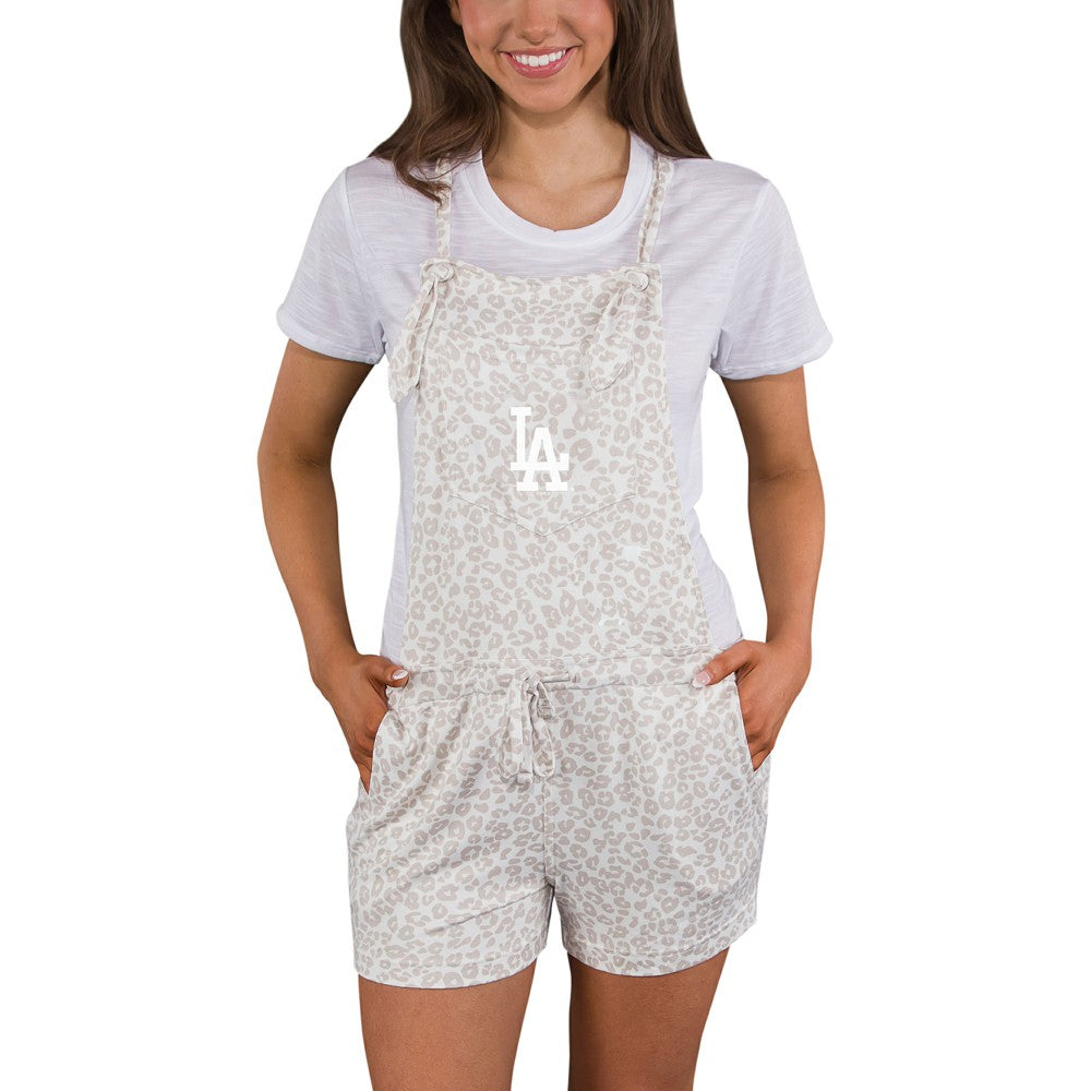 Los Angeles Dodgers Concepts Sport Women's Montana Hacci Knit Romper Overalls Clearance