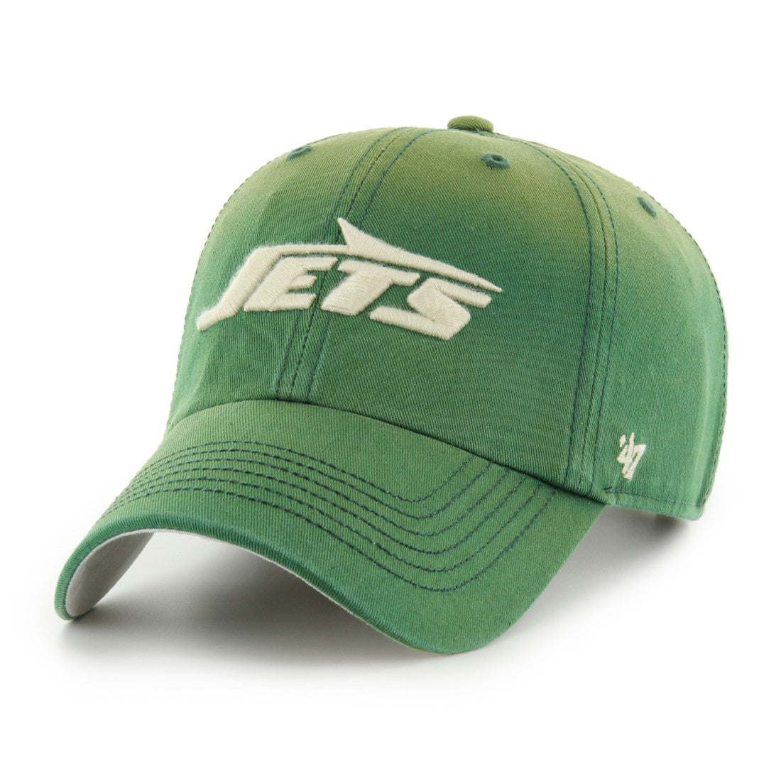 New York Jets '47 Dusted Relaxed Clean Up Adjustable Hat Green - 47 brand